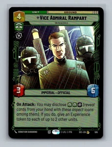 Vice Admiral Rampart - On Schedule (Foil) (595) - Near Mint Foil Star Wars: Unli - Picture 1 of 1