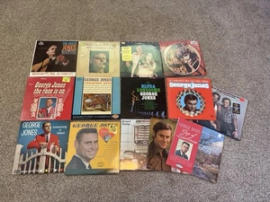 George Jones 14 Vinyl Records Lot Mint Original Shrink Wrap HYPE Stickers - Imagen 1 de 15