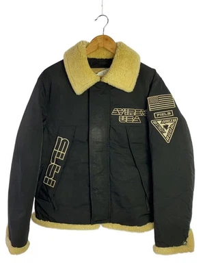 AVIREX Water-Repellent Nylon B-6 Flight Jacket, Size L, Black, Solid Color, 6182 - Image 1 of 4