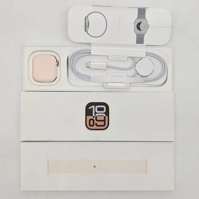 Apple Watch Series 10 42 mm M/L GPS Celda Oro Rosa Banda Deportiva MWX93LW/A 2024 Foto 1 de 3