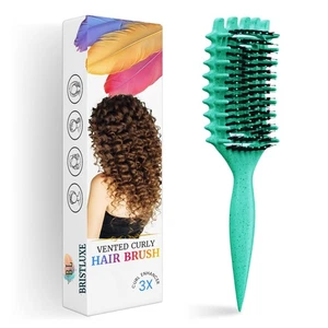 Curl Defining Brush for Curly Hair, Ultimate Vented Hair Brush with Boar Bris... - Picture 1 of 8