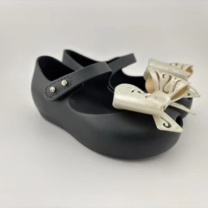 Mini Melissa schwarz Mary Jane Ballerinas Erdbeerduft Kleinkind Mädchen 7 - Bild 1 von 12