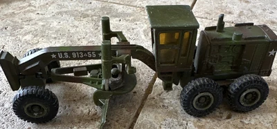 Vintage Ertl U.S. Army Motor Grader Diecast Tractor Vehicle 1:64 Military Toy - Image 1 of 4