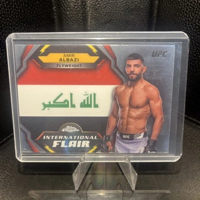 2024 Topps Chrome UFC - International Flair Amir Albazi #IFL-1 - Image 1 of 2