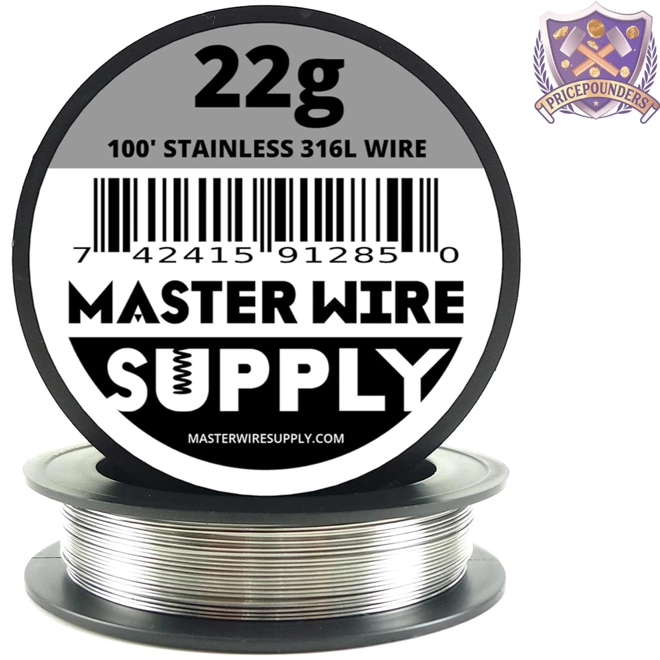 MWS 22 Gauge Stainless Steel Resistance Wire 22g 100-ft.