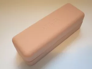 MYKITA Peach Hard Shell Eyeglasses Glasses Sunglasses Case Cleaning Cloth NEW - Picture 1 of 2
