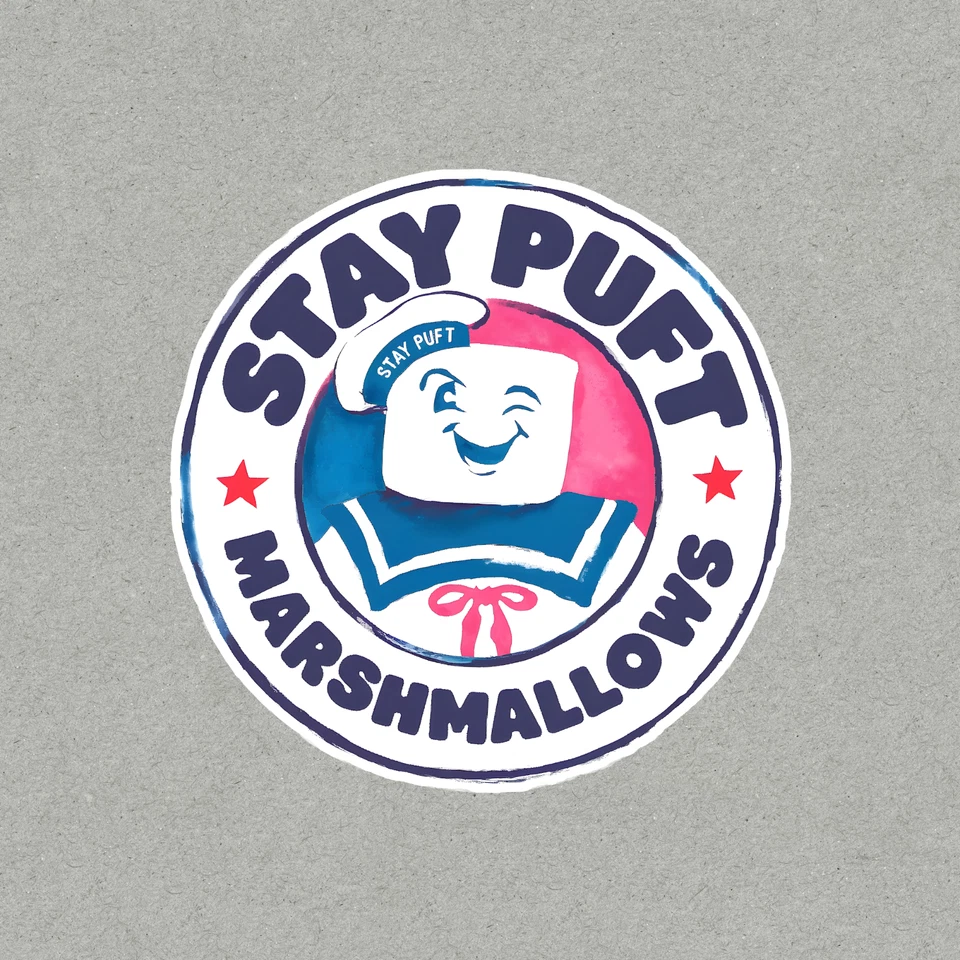 Adesivo adesivo desenho animado Stay Puft Marshmallow Man Ghostbusters #1213 - Imagem 1 de 1
