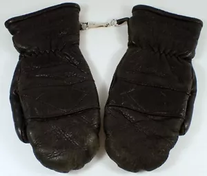 Guantes de Colección Westbrook Damas Pequeños Mitones de Piel de Ciervo Nativo Negros Forrados Sherpa EE. UU. - Imagen 1 de 12