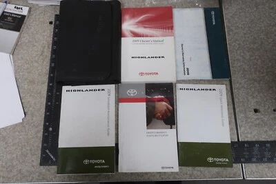 Juego de libros 09 manual del propietario Toyota Highlander 2009 envío gratuito OM844 Foto 1 de 2
