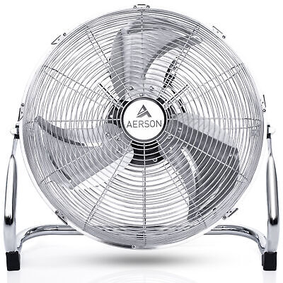 AERSON Bodenventilator 30-50 Cm Windmaschine Ventilator Standventilator Chrom • 49.99€