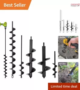 Versatile 5 Set Garden Augers - Effortless Drilling for All Your Planting Needs - Picture 1 of 9