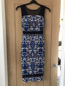 Amy Childs Blue Barclay Mesh Midi Dress Size UK 8 XS, Wedding, Party, Cocktail - Picture 1 of 6