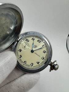 Vintage USSR Soviet Era Pocket Watch Molnija Cal.3602 Mechanical 18 Jewels - Picture 1 of 9
