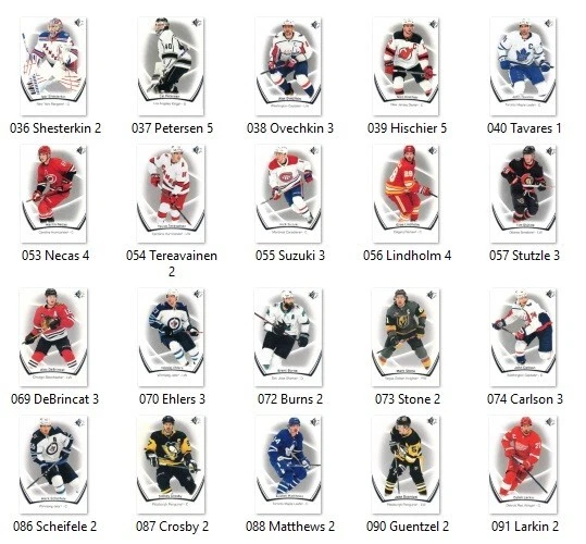 2021-22 Upper Deck SP Hockey Base Singles - Pick your cards - Image 1 of 1