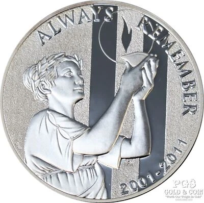 2011-P September 11 (9/11) National Medal Commemorative Proof 1oz Silver 23418 - Image 1 of 4