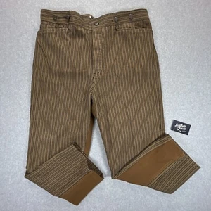 Vintage 90s WAH Maker Striped Frontier Pants Mens 42 (40x28) Western Buckle Back - Picture 1 of 13