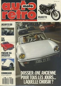 RETRO AUTO Nr.108 08/1989 JAGUAR SS100 MGB PORSCHE 356 SPEEDSTER CUNNINGHAM - Bild 1 von 1
