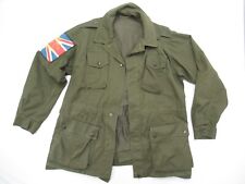 Vintage Customized Italian Army Jacket Mens L Punk UK Shoulder Patch 70s 80s