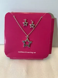 Claires Cubic Zirconia CZ Necklace And Earring Set NEW Silver Toned Hardware - Picture 1 of 8