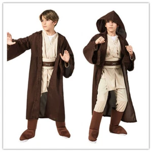 Star Wars Obi Wan Kenobi Jedi Child Kids Cosplay Costume Halloween Outfits Set - Picture 1 of 6