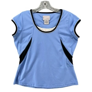 Top deportivo Bolle para mujer talla pequeña azul negro blanco RN 91870 - Imagen 1 de 7