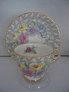 Fern Posey Teacup & Saucer by Royal Stafford Bone China  - Picture 1 of 4