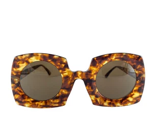 VINTAGE IDC OVERSIZED TORTOISE LENSES SUNGLASSES 80S FRANCE - Picture 1 of 5