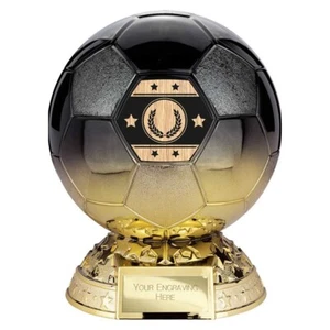 Football Trophy Elite Heavyweight 2 Tone Half Ball Award FREE Engraving PA25262A - Picture 1 of 2