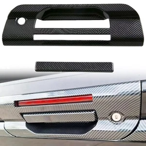 Cubierta de manija trasera del maletero de fibra de carbono para Ford Ranger 2023 2024 - Imagen 1 de 8