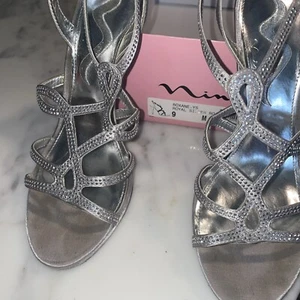 Nina Royal Silber High Heels Größe 9. Wunderschön - Bild 1 von 5