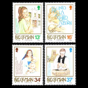 Isla de Man 1989 - Estampillas de Navidad - Sc 408/11 Estampillada sin montar o nunca montada - Imagen 1 de 2