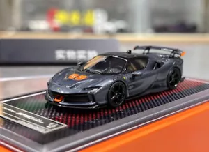 EY U2 1:64 grigio SF90XX Stradale Racing modello sportivo auto resina pressofusa - Foto 1 di 10