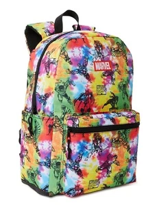 Marvel Comics The Avengers All Over Rucksack Krawatte gefärbt Regenbogen neu - Bild 1 von 4