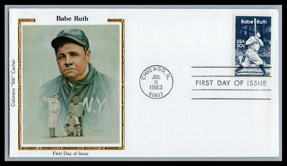 US FDC # 2046 20c Babe Ruth  Colorano  1983, 9p4686 - Image 1 of 1