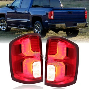 Par de luces traseras LED rojas para Chevrolet Silverado 1500 2014 15 16-2018 - Imagen 1 de 13