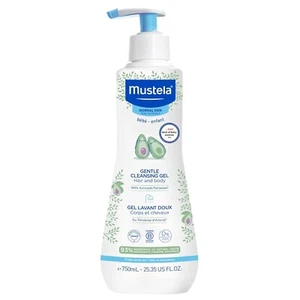 Mustela Baby Gentle Cleansing Gel - Baby Hair & Body Wash - with Natural Avocado - Picture 1 of 8