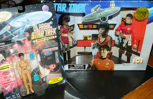 Mego Marty Abrams 2018 universo espejo Star Trek clásico 8" Sulu y Uhura y bonificación - Imagen 1 de 7