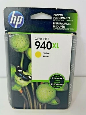 NEW HP 940XL Yellow High Yield Ink Cartridge Expired Genuine OEM - Image 1 of 3