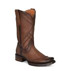 Cuadra  Men's Boots Square Toe Brown Casual Cowboy Cowhide leather-1J2MRS
