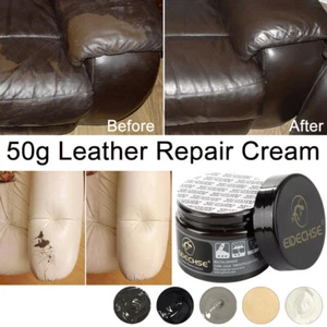 Leather Paint Repair Filler Cream Car Seats Sofa Shoes Scratch Recoloring Balm - Picture 1 of 17