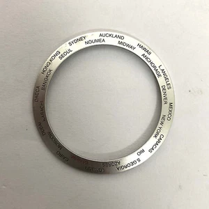 Keramik Uhr Lünetteneinsatz 38 mm außen 30,6 mm Innendurchmesser englischer Schriftzug - Bild 1 von 19