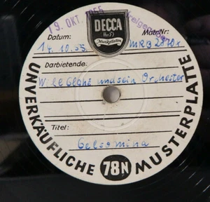 Schellackplatte = Matrix Nr. 2870 Will Glahé Orchester 1955 (75181) - Picture 1 of 5