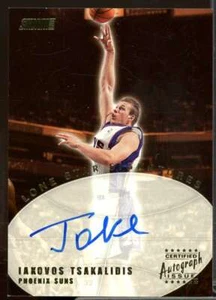 Iakovos Tsakalidis Card 2001-02 Stadium Club Lone Star Signatures #LSIT - Picture 1 of 2