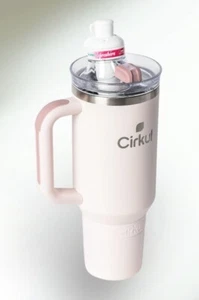 Cirkul 40 Unzen All-Day StrawSip Doppelwandiger Thermobecher Hellrosa Neu - Bild 1 von 2