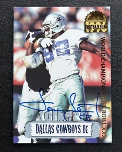 1996 Collector's Edge Tony Tolbert Cowboybilia Auto /4000 Cowboys DCA-7 - Foto 1 di 2