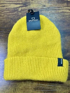 Brixton Heist Gorro Mostaza Unisex Gorra para Nieve Clima Frío Invierno Sombrero ~ Nuevo - Imagen 1 de 3