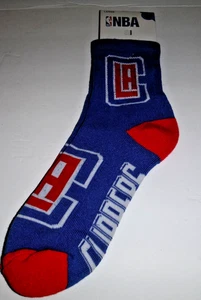 NBA LOS ANGELES LA  CLIPPERS  QUARTER Socks Size Large BY AKM - Picture 1 of 4