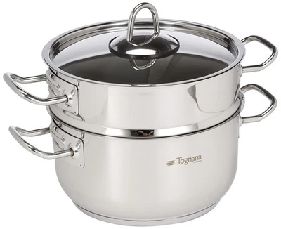 Tognana Set Vaporiera Acciaio Inossidabile Argento 3 unità - Immagine 1 di 4