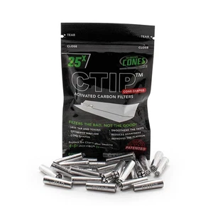 CTIP Aktivkohlefilter – Konische Filter Ø 6–7 mm | Für Joints &amp; Cones | - Bild 1 von 4