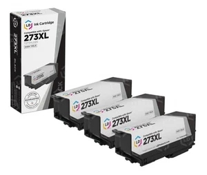 LD Replacement Epson T273XL020 / T273020 Pack of 3 HY Black Ink Cartridges - Picture 1 of 9